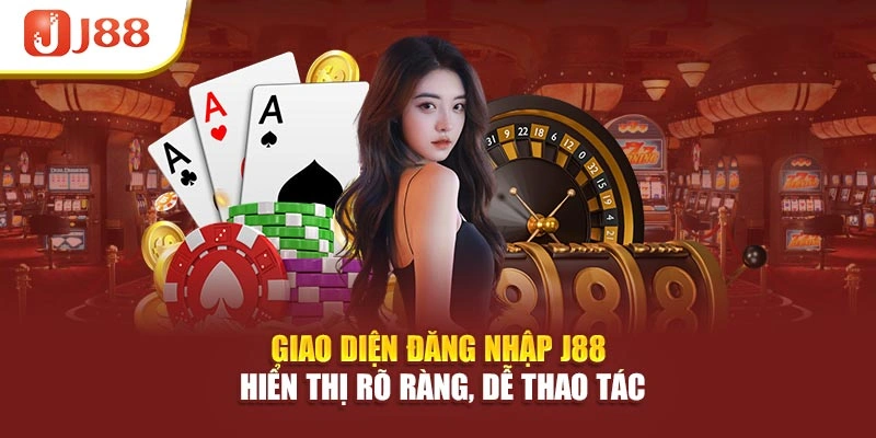 Giao diện đăng nhập J88 hiển thị rõ ràng, dễ thao tác