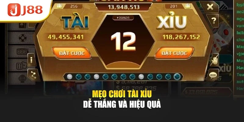 Mẹo chơi tài xỉu dễ thắng và hiệu quả